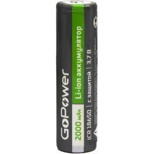 Аккумулятор GoPower 18650 2000MAH с защитой